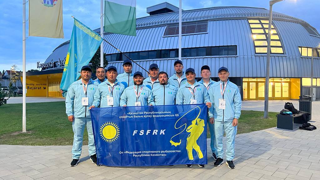 Сборная Казахстана на Чемпионате мира по лову карпа 2022 в Венгрии